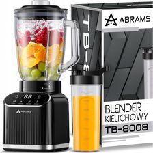 Abrams blender kielichowy szklany 1,5L z ostrzami tytanowymi