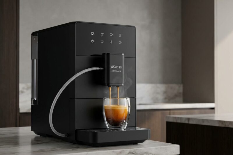 Automatyczny ekspres ciśnieniowy 4Swiss A22 Modena [TEST] ⭐️ Kompaktowy barista w twojej kuchni