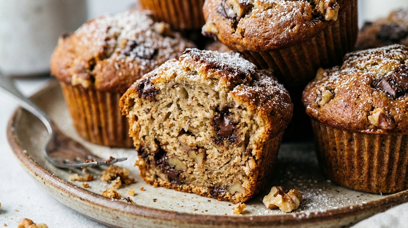 Babeczki bananowe - Szybki przepis na wilgotne muffinki