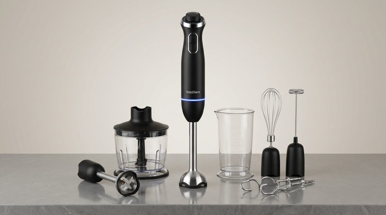 Test Blender ręczny YoloDiem 1500W 9w1 [TEST] ⭐️ Kuchenny kombajn za ułamek ceny