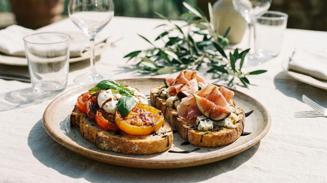 Bruschetta - tradycyjny włoski przepis na grzanki z pomidorami