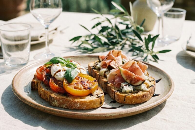 Bruschetta - tradycyjny włoski przepis na grzanki z pomidorami