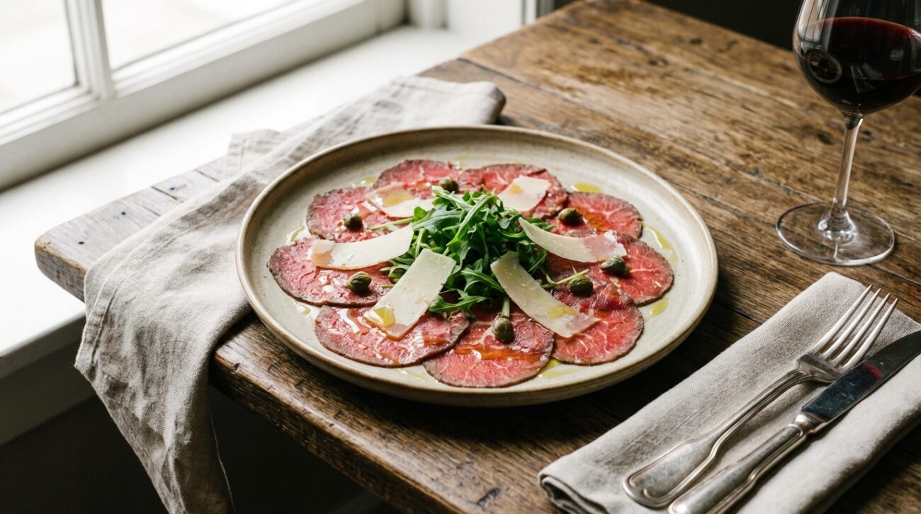 Carpaccio wołowe - oryginalny włoski przepis na elegancką przystawkę