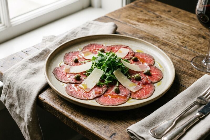 Carpaccio wołowe - oryginalny włoski przepis na elegancką przystawkę