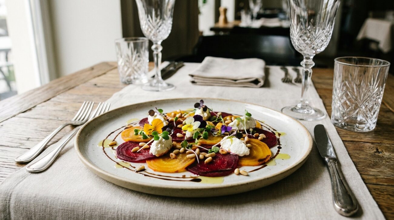 Carpaccio z buraka - elegancka przystawka wegetariańska