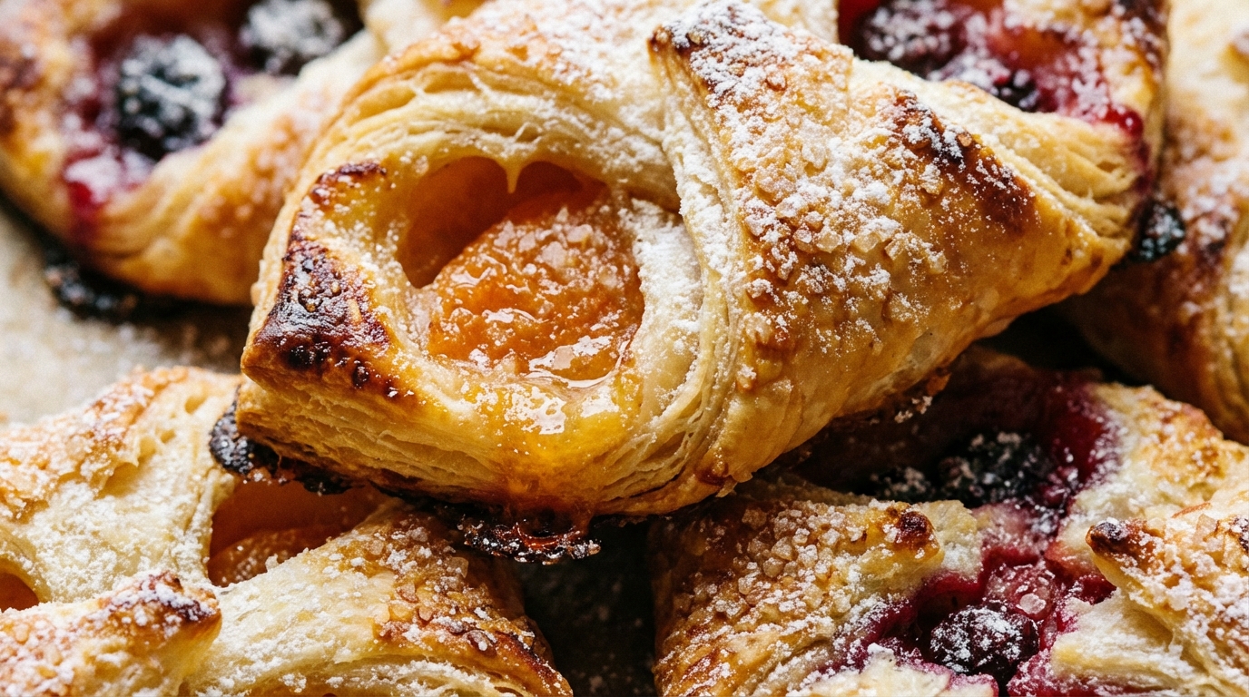 Ciastka z ciasta francuskiego - chrupiący i szybki deser do kawy