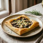 Ciasto francuskie z pieczarkami - szybka przekąska na imprezę