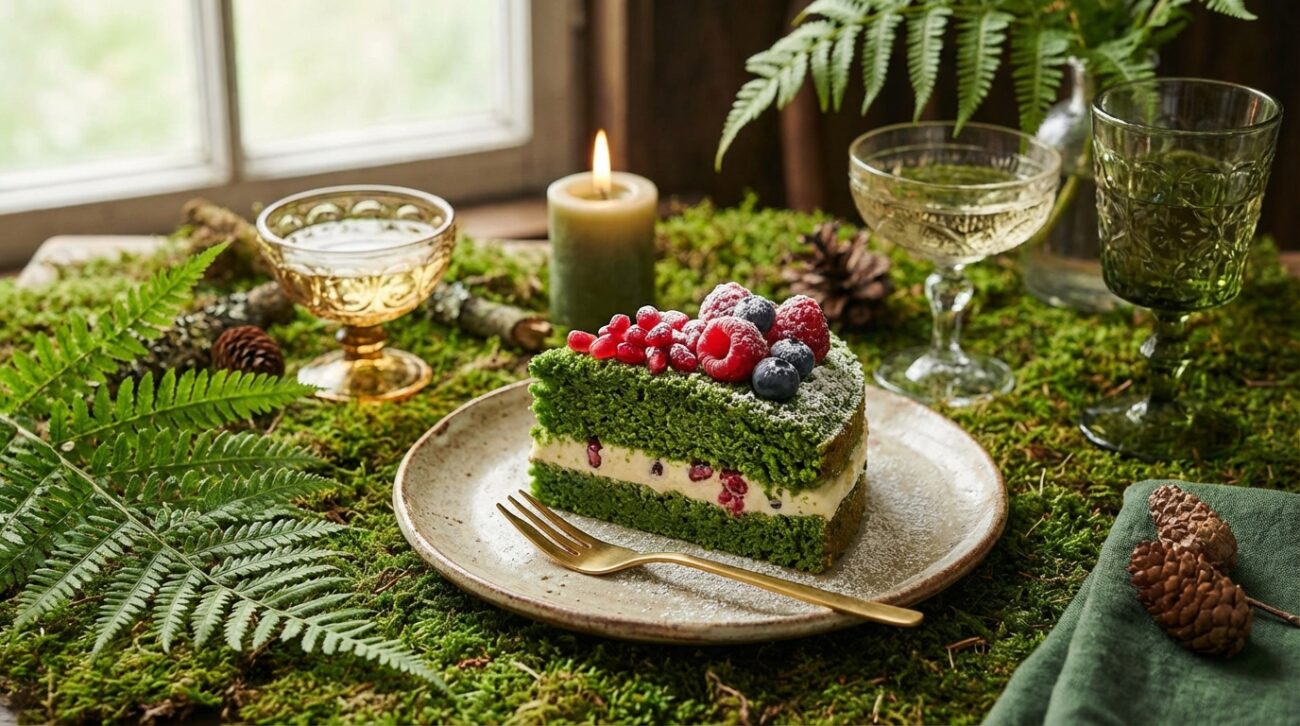 Ciasto Leśny Mech - Przepis na efektowny zielony deser ze szpinakiem