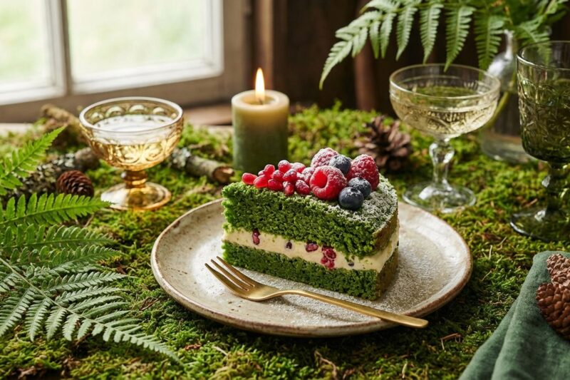 Ciasto Leśny Mech - Przepis na efektowny zielony deser ze szpinakiem