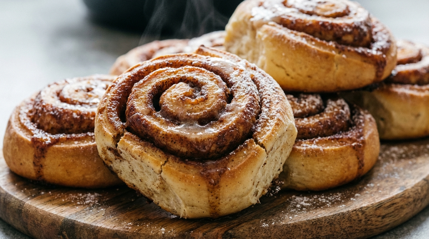 Cynamonki - Przepis na puszyste bułeczki cynamonowe