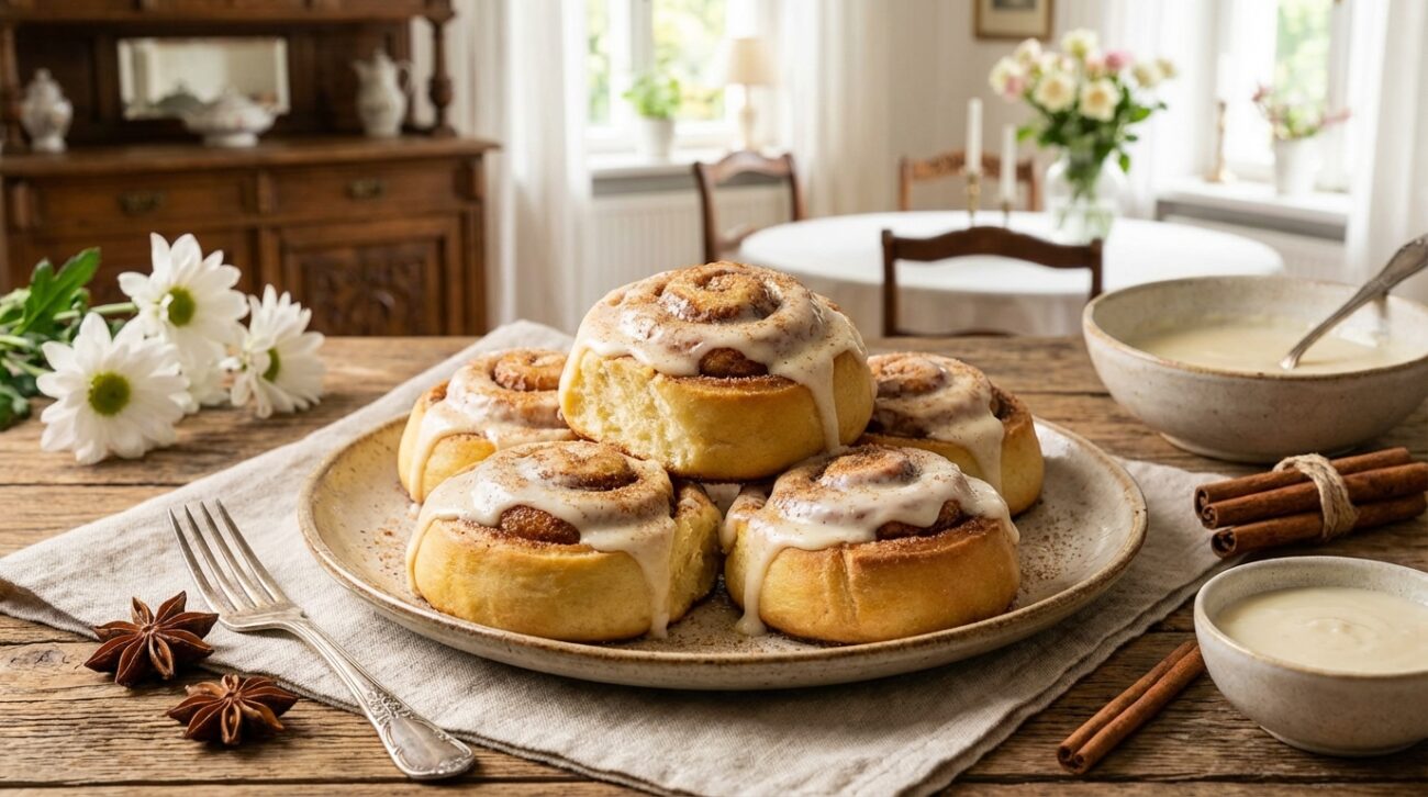 Cynamonki - Przepis na puszyste bułeczki cynamonowe
