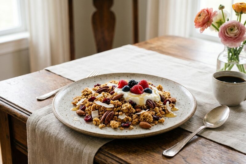 Domowa granola - Przepis na idealnie chrupiące śniadanie