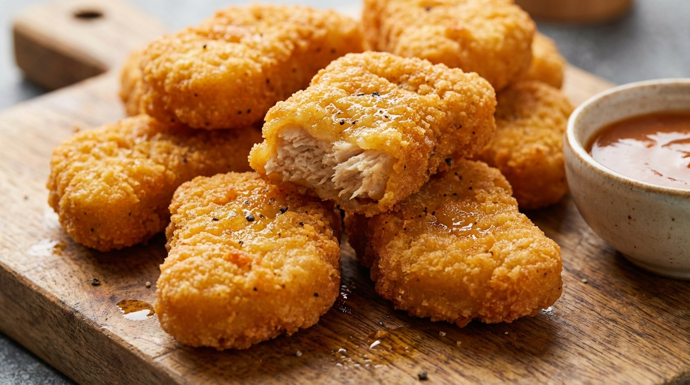 Domowe nuggetsy - Przepis na idealnie chrupiące kąski z kurczaka