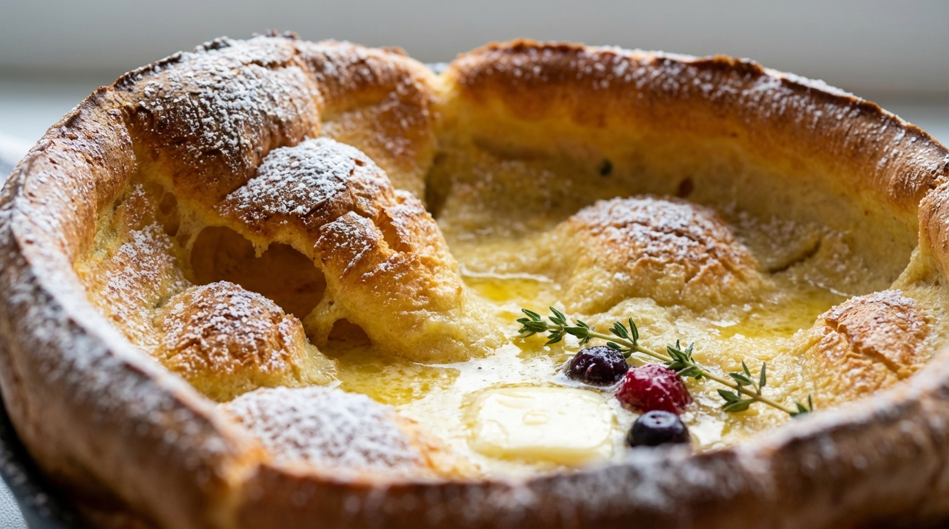 Dutch baby - puszysty pieczony naleśnik z piekarnika
