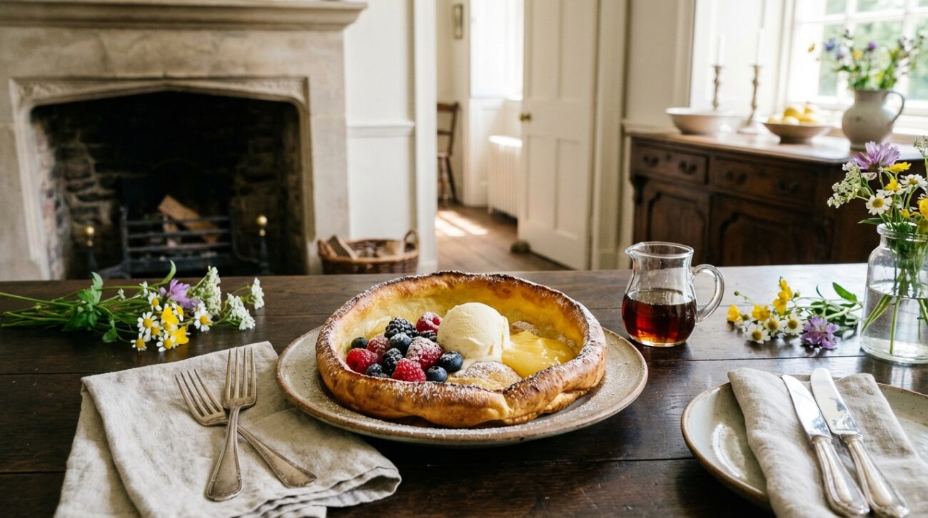 Dutch baby - puszysty pieczony naleśnik z piekarnika