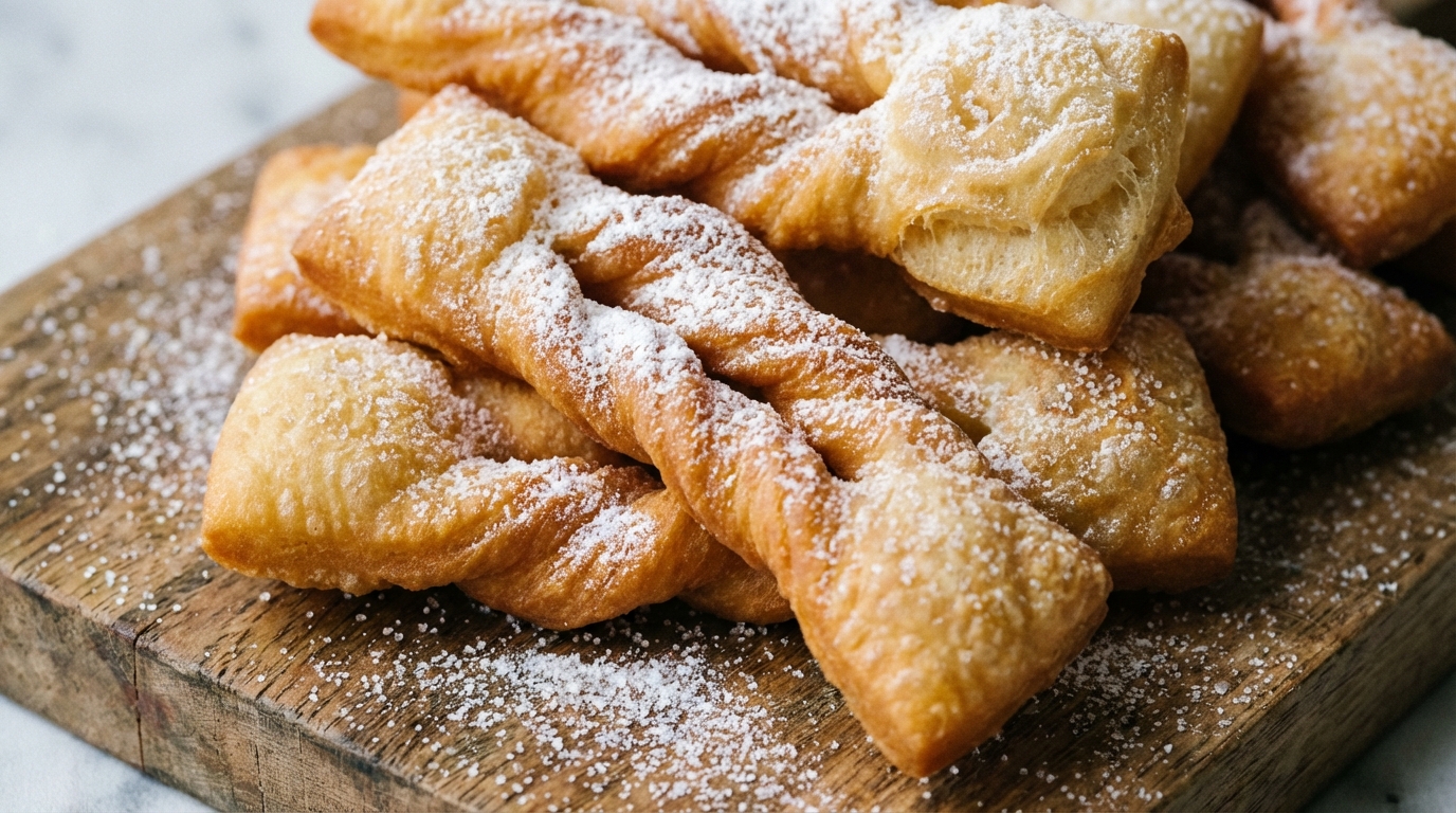 Faworki drożdżowe - puszysty przepis lepszy niż na pączki