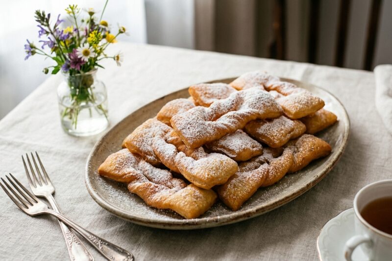 Faworki drożdżowe - puszysty przepis lepszy niż na pączki