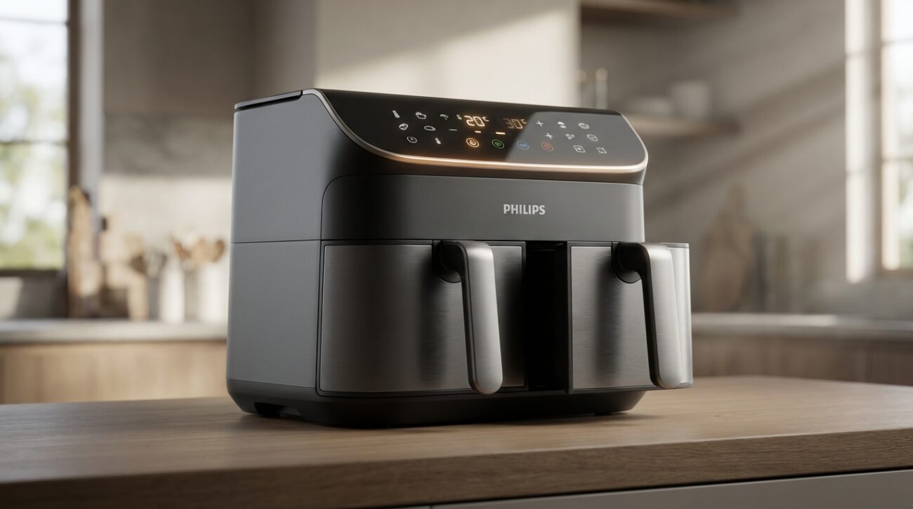 Test Frytkownica beztłuszczowa Philips Airfryer 3000 Dual Basket 9L [TEST] ⭐️ Dwa dania na raz bez kropli tłuszczu!