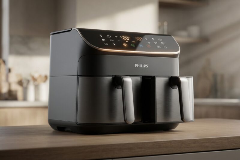 Test Frytkownica beztłuszczowa Philips Airfryer 3000 Dual Basket 9L [TEST] ⭐️ Dwa dania na raz bez kropli tłuszczu!
