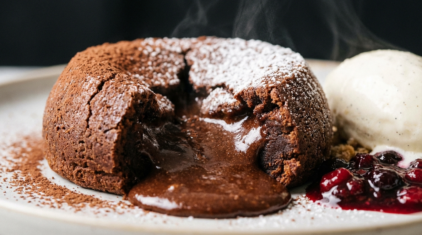 Lava cake - sprawdzony przepis na fondant czekoladowy