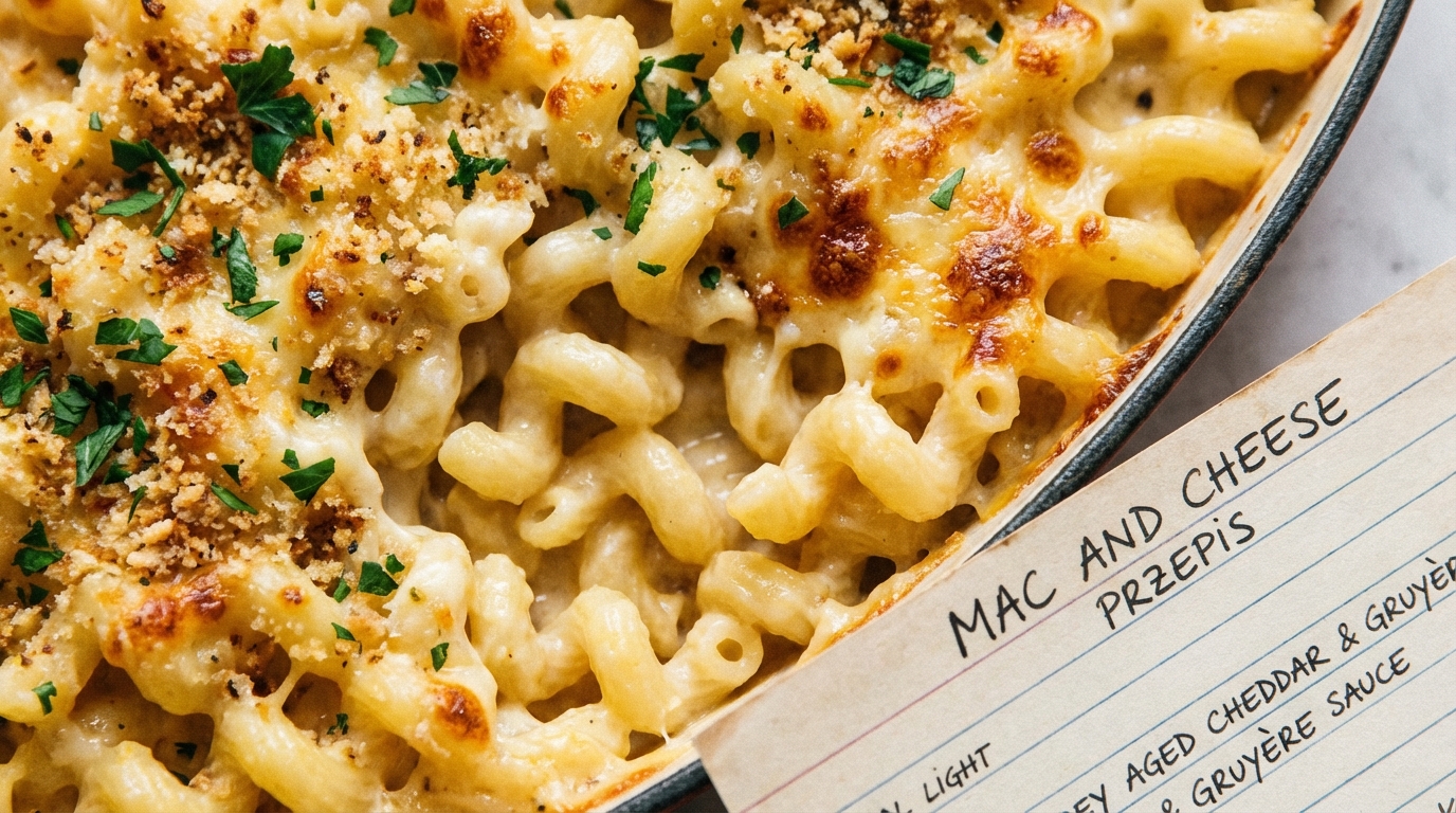 Mac and cheese - Klasyczny amerykański przepis na makaron z serem