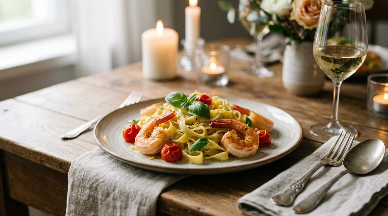 Makaron z krewetkami - Szybki przepis jak z włoskiej restauracji