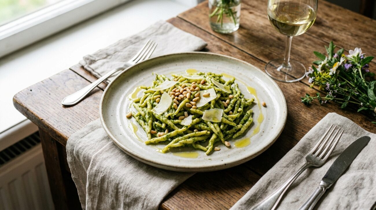 Makaron z pesto - Tradycyjny włoski przepis na szybki obiad