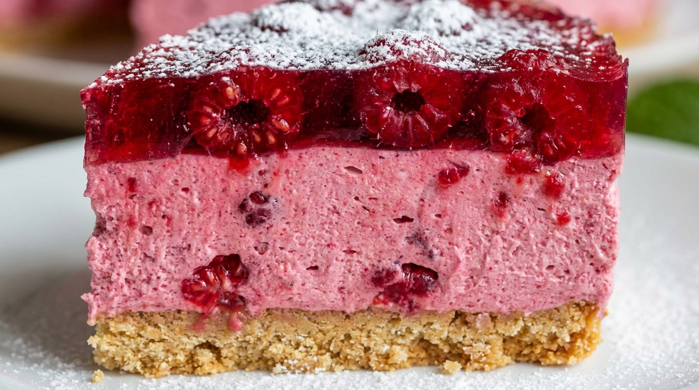 Malinowa chmurka bez pieczenia - Sprawdzony przepis na szybkie ciasto