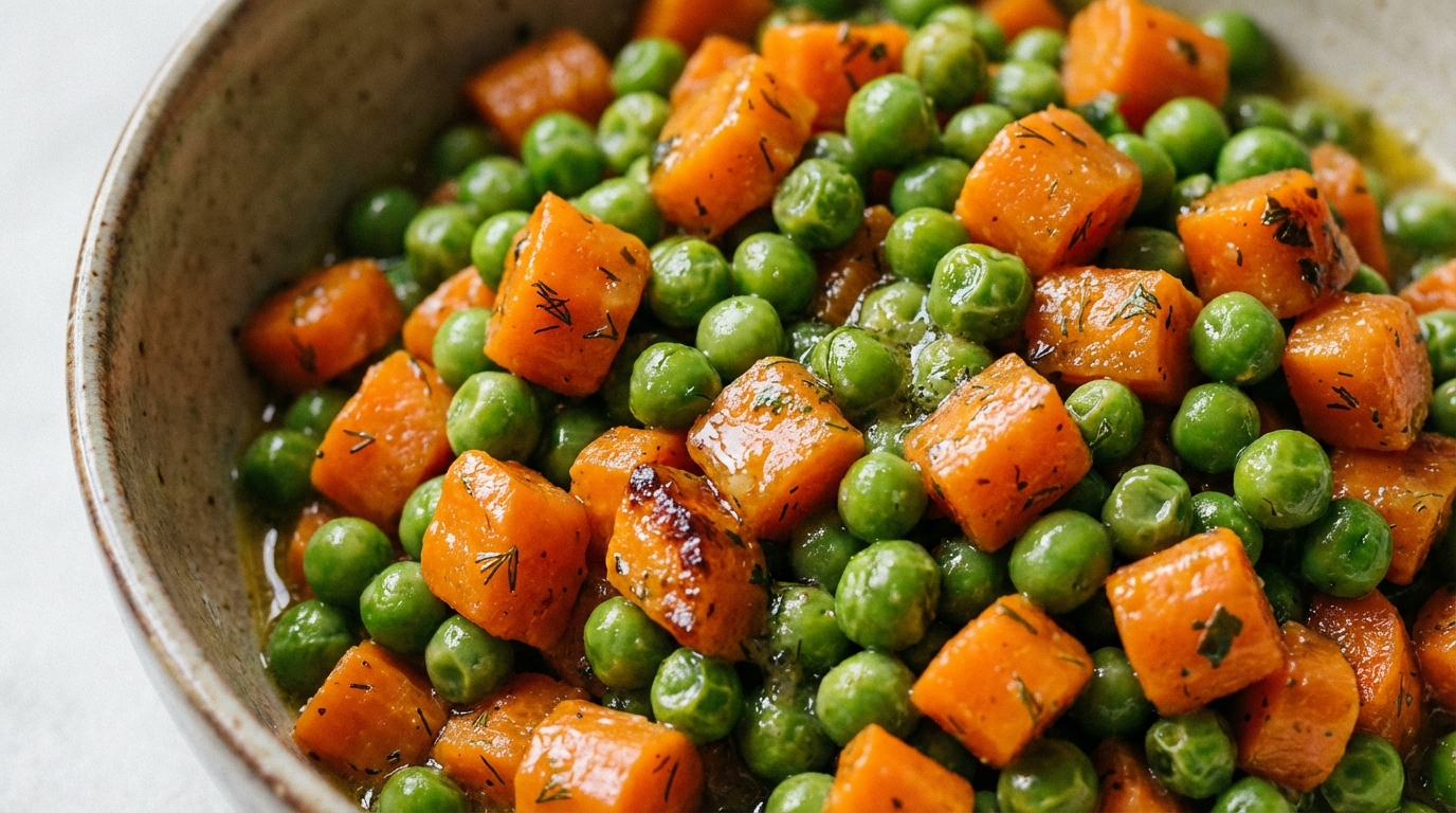 Marchewka z groszkiem - tradycyjny przepis na pyszny dodatek do obiadu