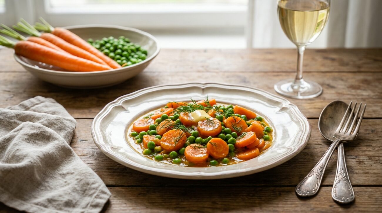 Marchewka z groszkiem - tradycyjny przepis na pyszny dodatek do obiadu