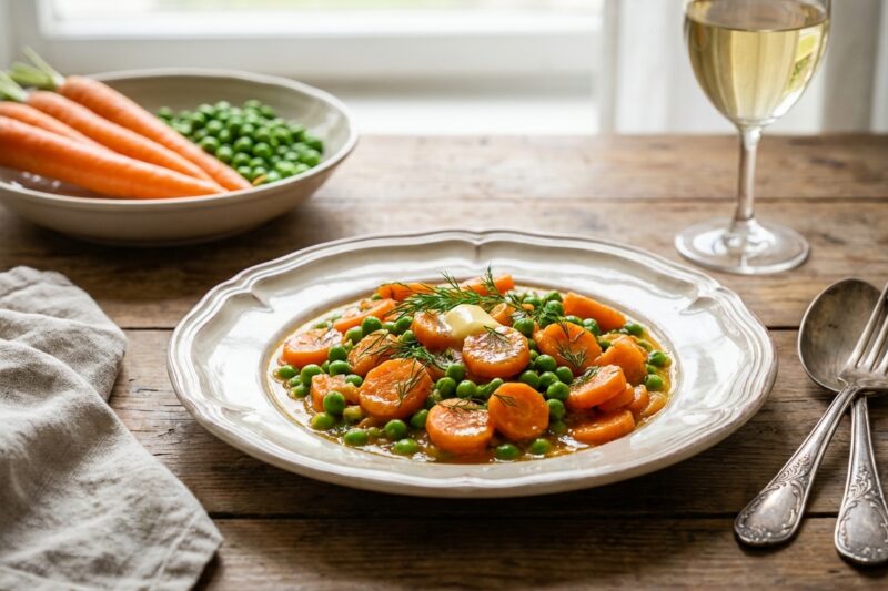Marchewka z groszkiem – tradycyjny przepis na pyszny dodatek do obiadu