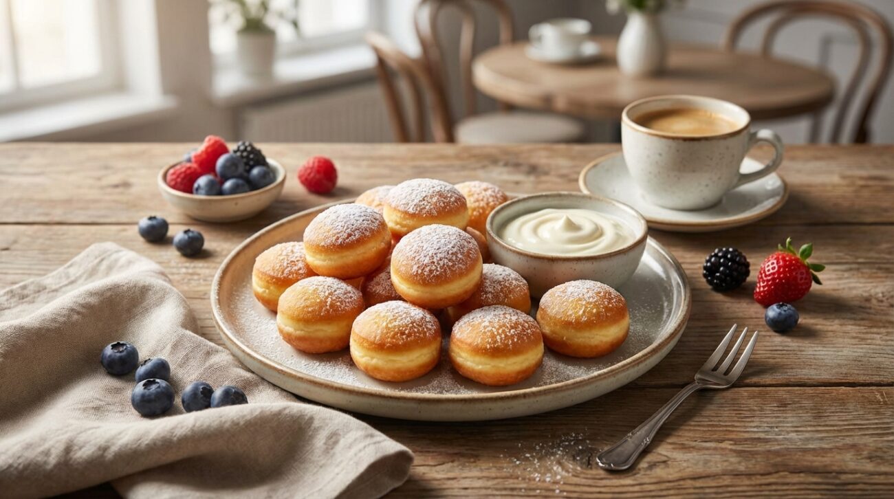 Mini pączki serowe z serkiem homogenizowanym - szybki przepis w 15 minut