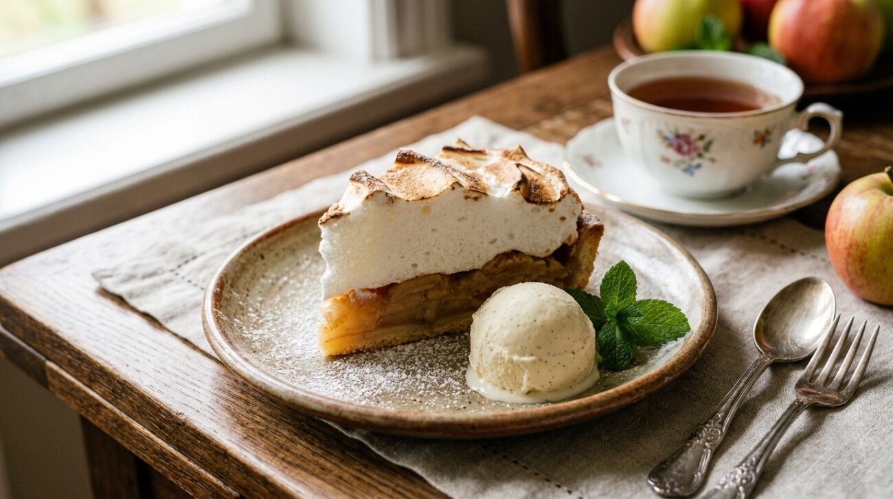 Najlepsza szarlotka z bezą - sprawdzony przepis na ciasto z pianką