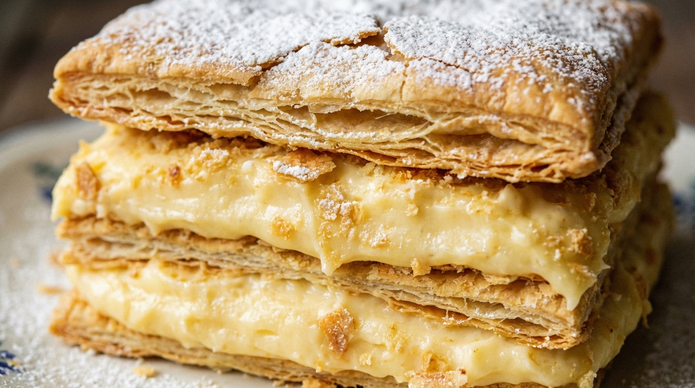 Napoleonka - Tradycyjny przepis na pyszne ciasto z kremem budyniowym