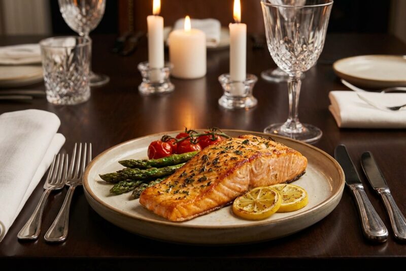 Łosoś z piekarnika – przepis na soczystą rybę w 15 minut