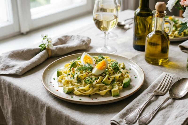 Pasta jajeczna z awokado – prosty przepis w 5 minut