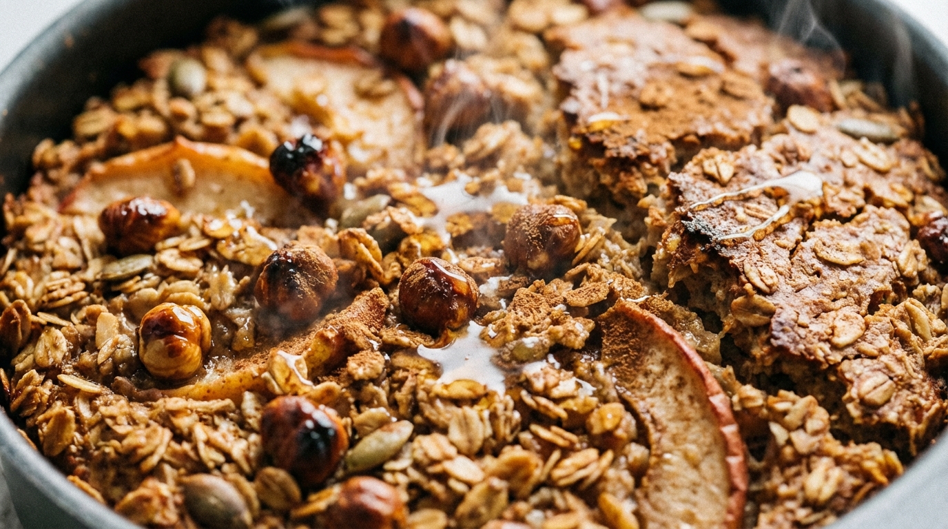 Pieczona owsianka - 3 fit przepisy na śniadanie jak ciasto