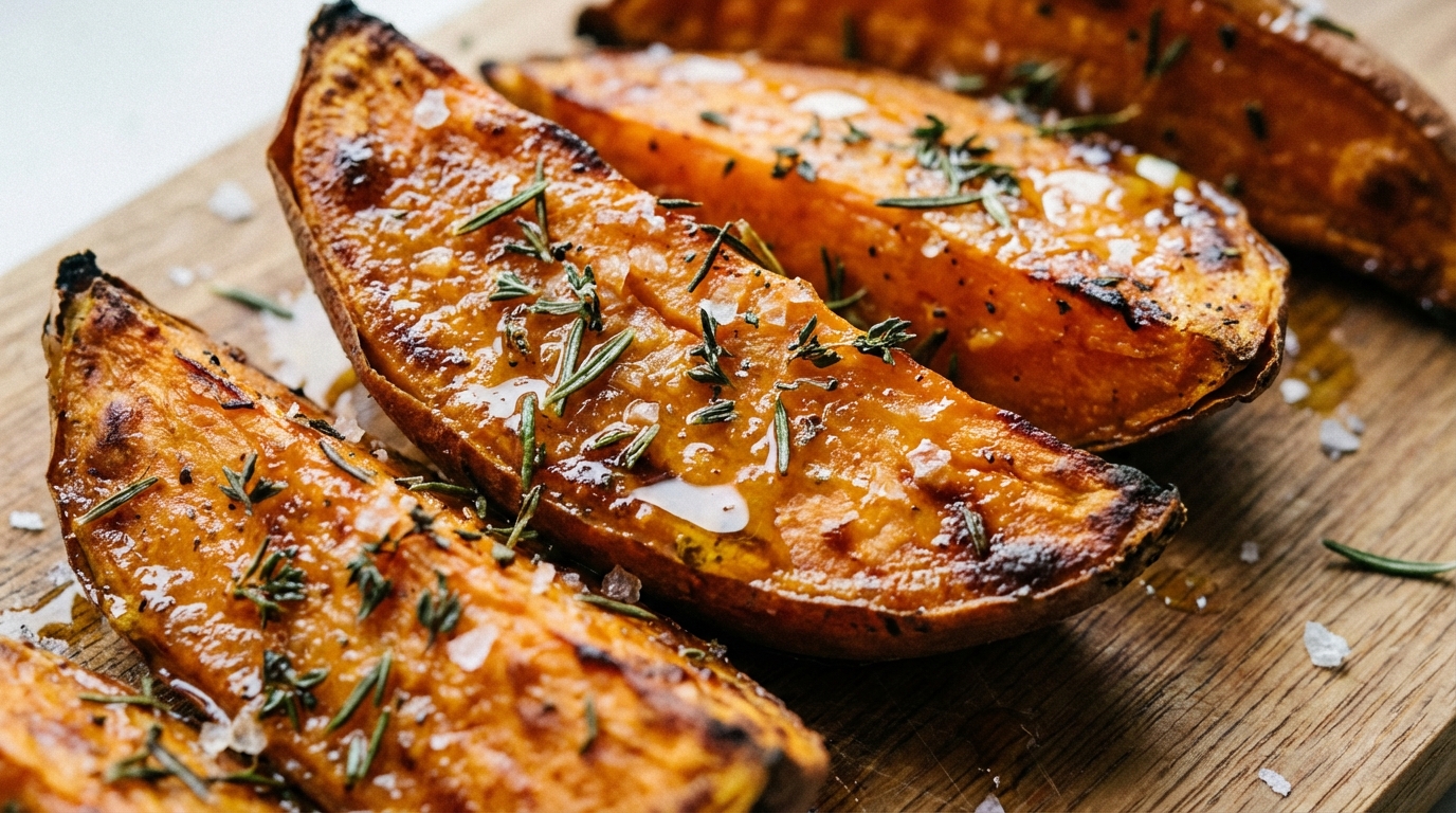 Pieczone bataty - Przepis na idealnie chrupiące słodkie ziemniaki