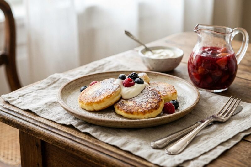 Placuszki twarogowe – Puszyste syrniki w 15 minut