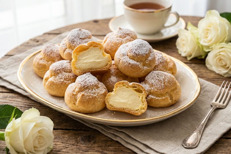 Ptysie z bitą śmietaną – przepis który zawsze wychodzi