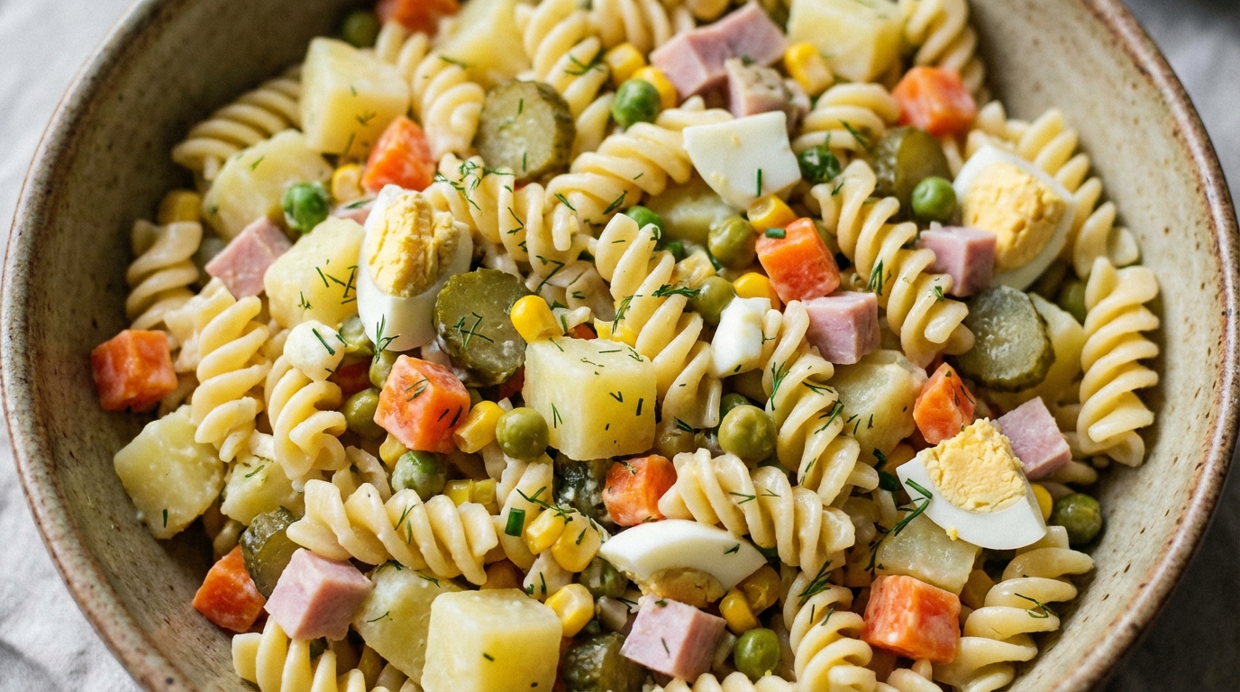 Sałatka z makaronem - Szybkie przepisy na imprezę i do pracy
