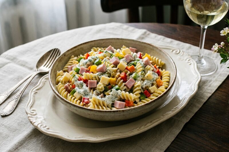 Sałatka z makaronem – Szybkie przepisy na imprezę i do pracy