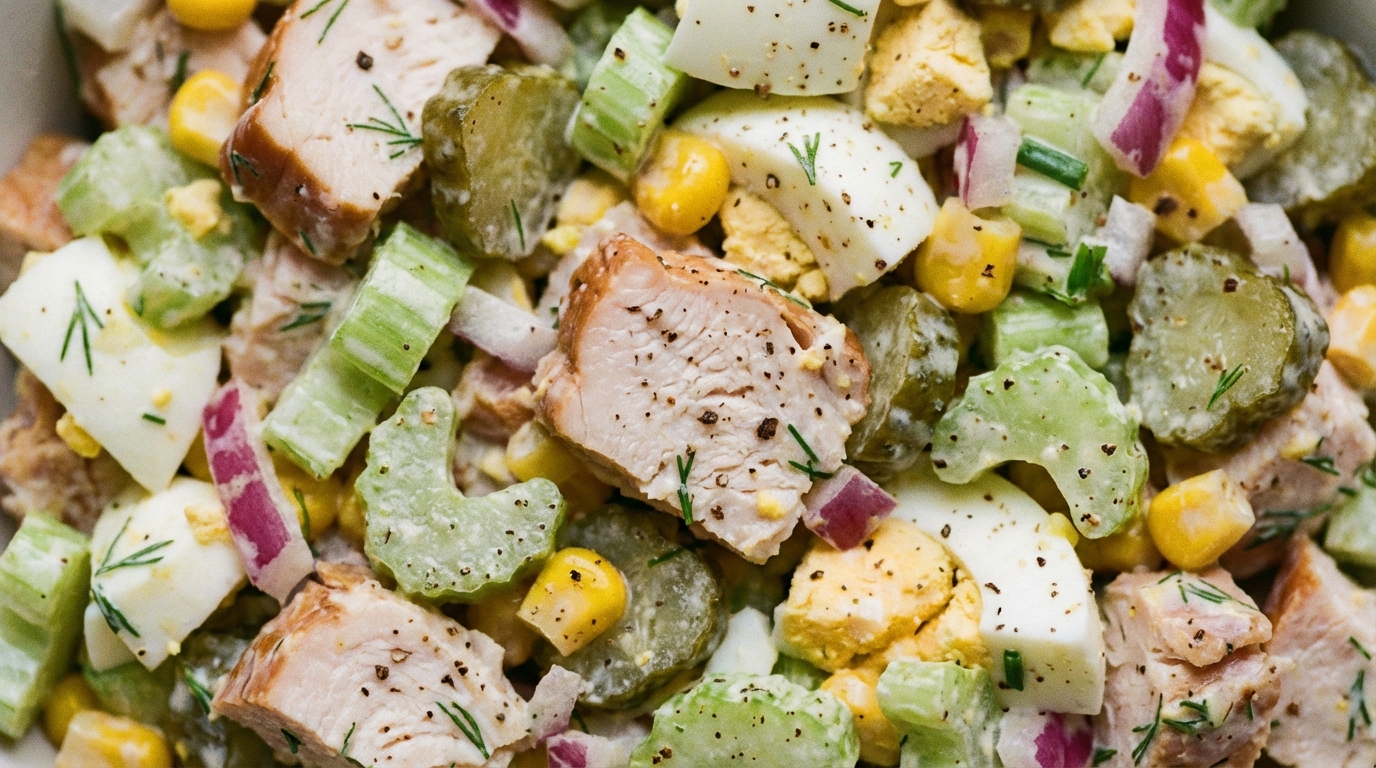 Sałatka z wędzonym kurczakiem - Szybki i sprawdzony przepis na imprezę