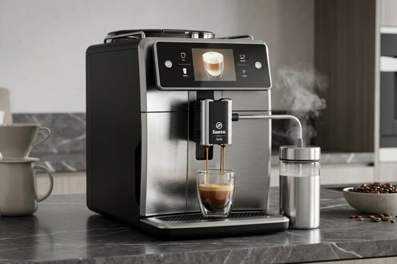 Test Ekspres ciśnieniowy Saeco SM8785/00 [TEST] ⭐️ Osobisty barista z dotykowym ekranem