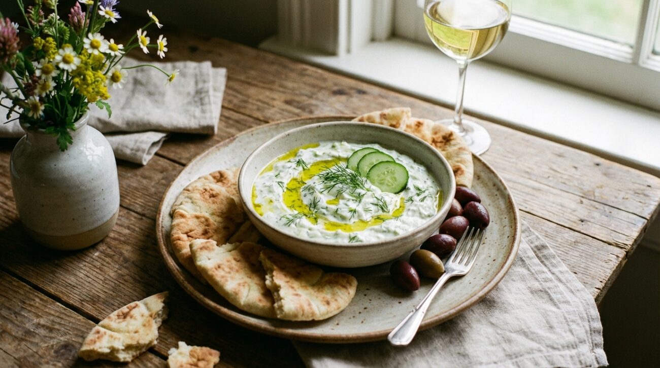 Sos tzatziki - Prawdziwy grecki przepis na gęsty dip