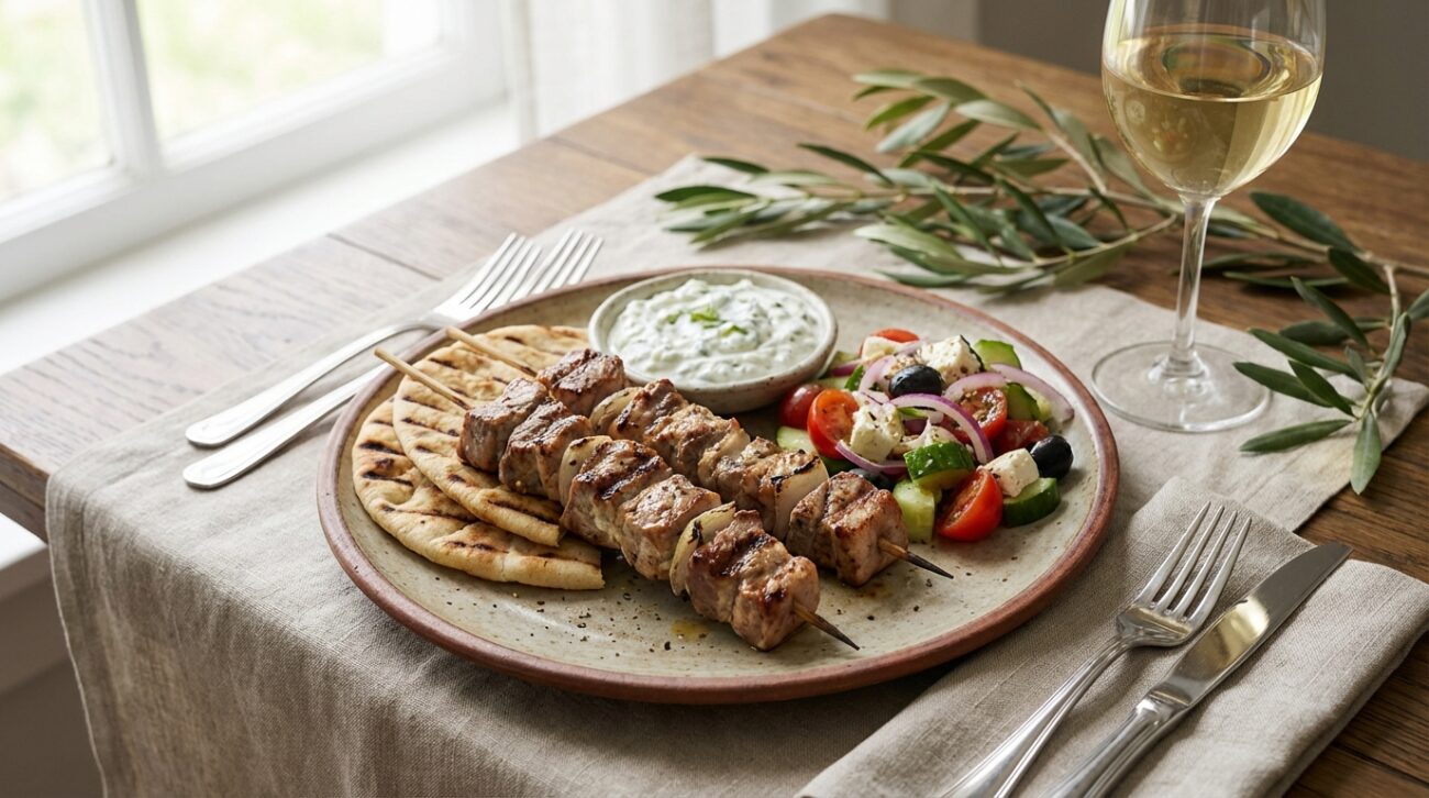 Souvlaki - Autentyczny przepis na greckie szaszłyki