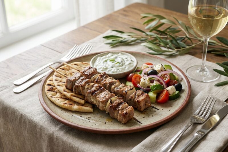 Souvlaki - Autentyczny przepis na greckie szaszłyki