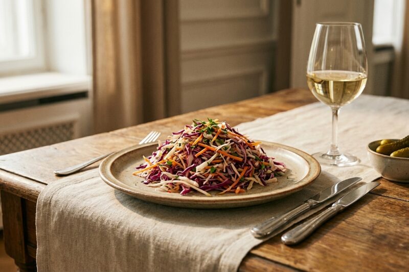 Surówka colesław - Klasyczny przepis na kremową sałatkę