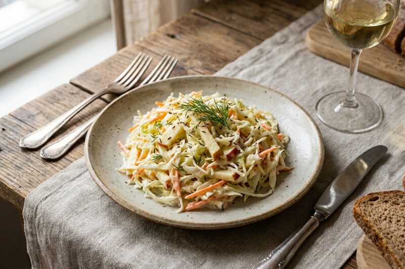 Surówka z białej kapusty – Sekret idealnego smaku i chrupkości