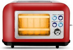 toster Kitchencook Toasteo Glass Retro Red